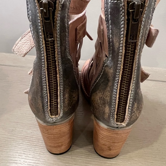 Freebird Pink Ankle Boots - Picture 3 of 4